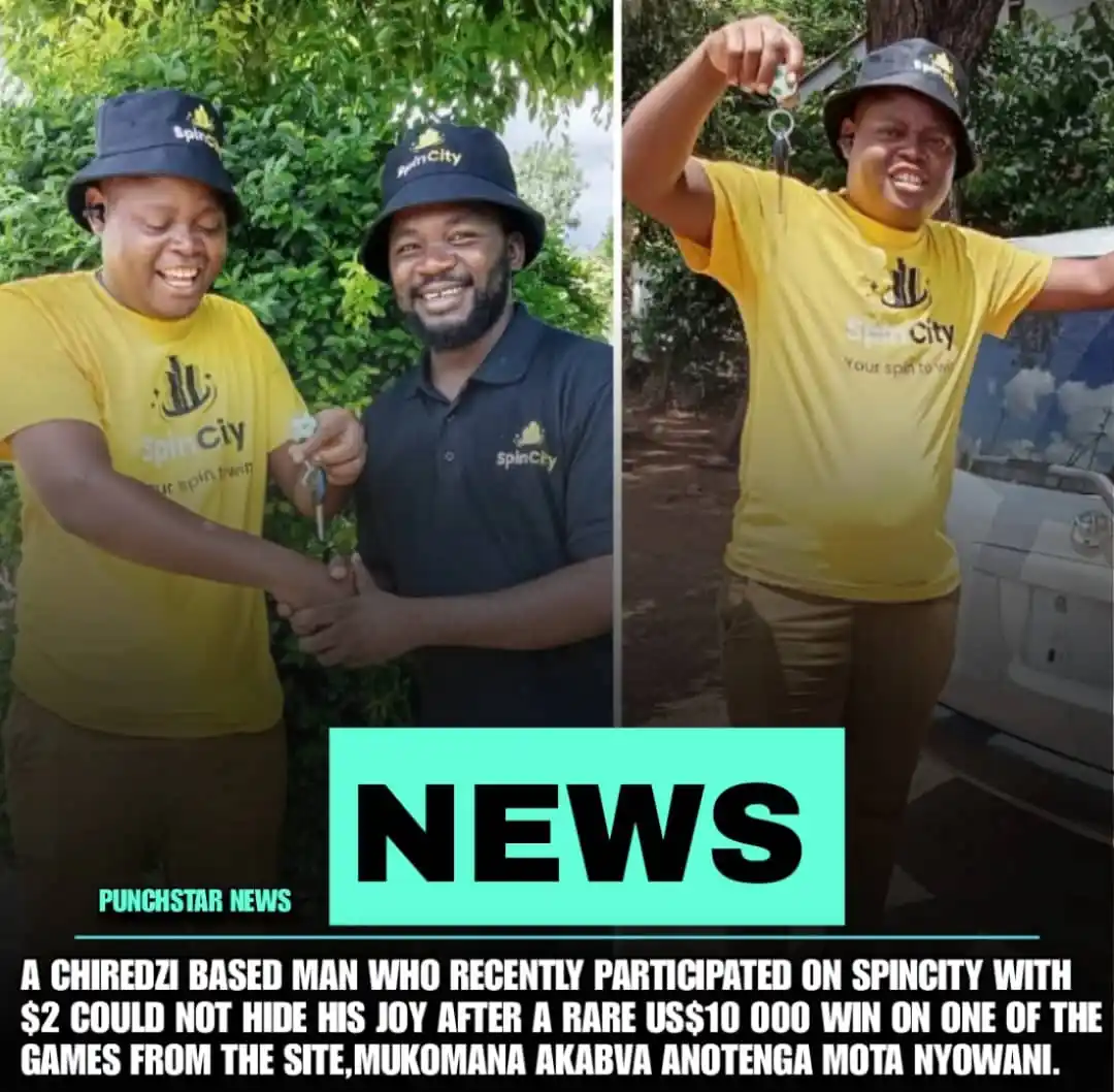Image from Punchstar Entertainment Media: NEWS>>>A Chiredzi based man who recently participated on SpinCity with...