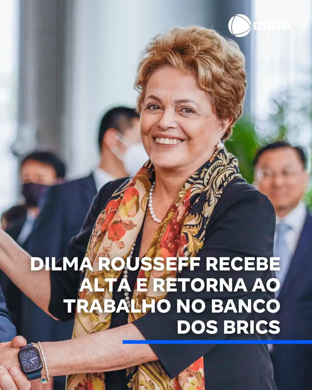 Image from Record News: A ex-presidente Dilma Rousseff recebeu alta e deixou, na quinta-feira ...