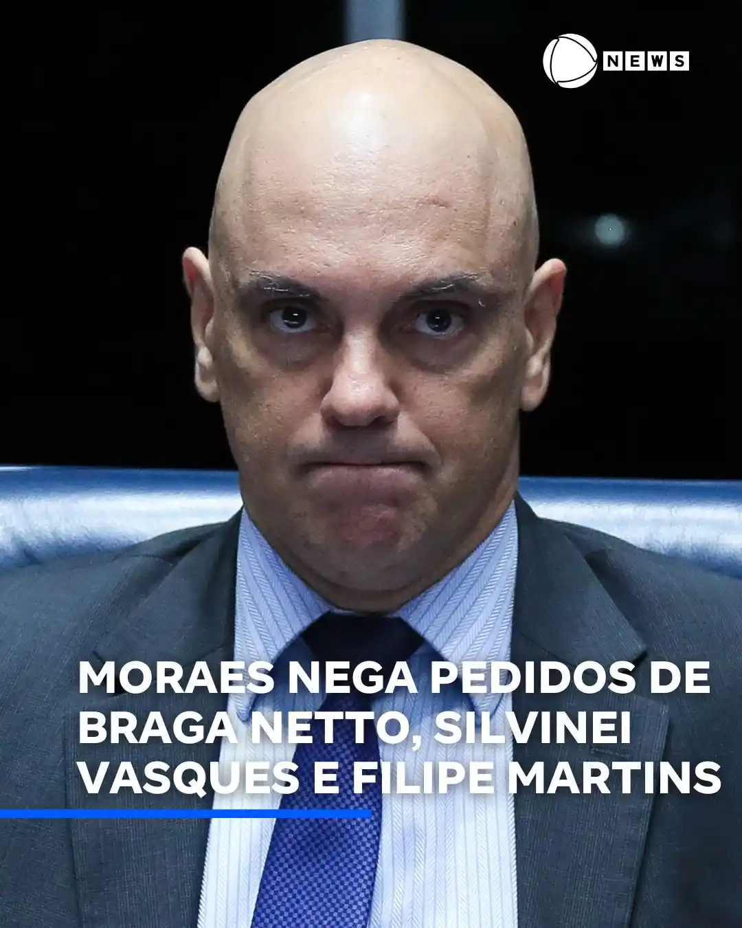 Image from Record News: O ministro Alexandre de Moraes, do STF, negou nesta quarta-feira (26) ...