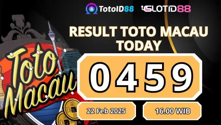 Image from RESULT TOTOMACAU DAN JOWO POOLS RESMI: RESULT TOTOMACAU 4D TANGGAL 22 - FEBRUARI - 2025 PERIODE : 16.00 WIB ...