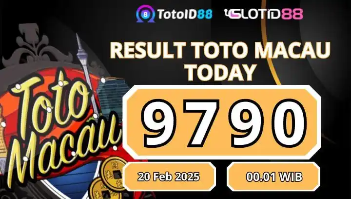 Image from RESULT TOTOMACAU DAN JOWO POOLS RESMI: RESULT TOTOMACAU 4D TANGGAL 20 - FEBRUARI - 2025 PERIODE : 00.01 WIB ...