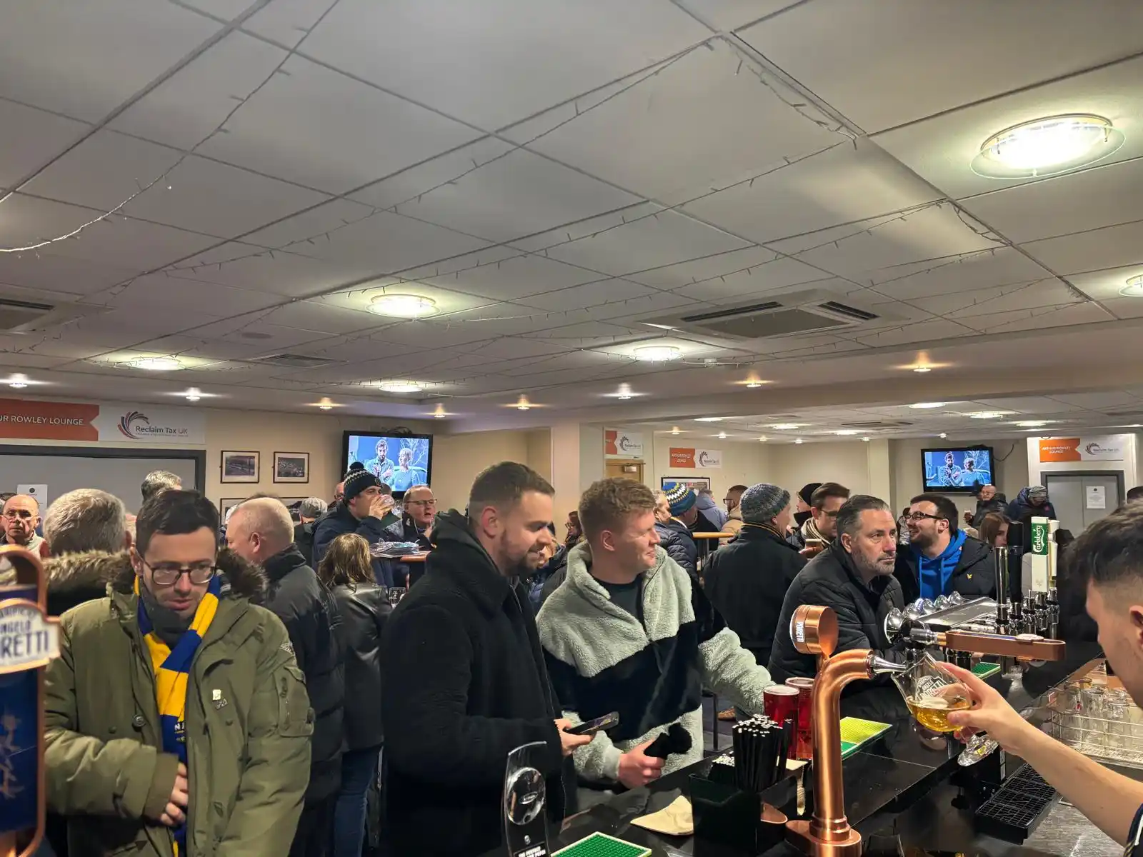 Image from Shrewsbury Town Football Club: 🍻 The atmosphere is building nicely in the Arthur Rowley ahead of ton...