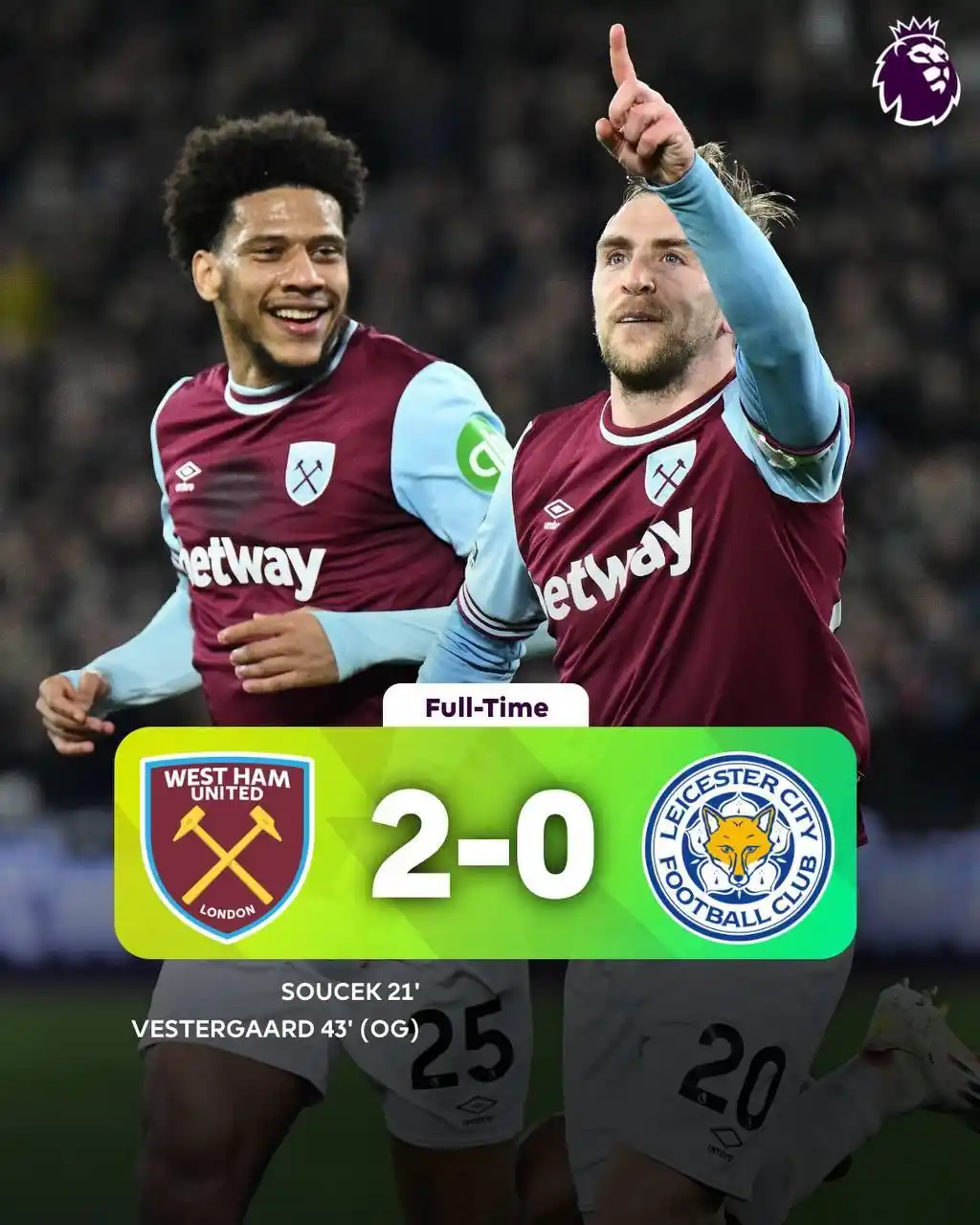 Image from 🏏𝗦𝗣𝗢𝗥𝗧𝗦🔥𝗛𝗨𝗕🥅⚽: Back-to-back wins and clean sheets for West Ham 😤 <a class="text-blu...