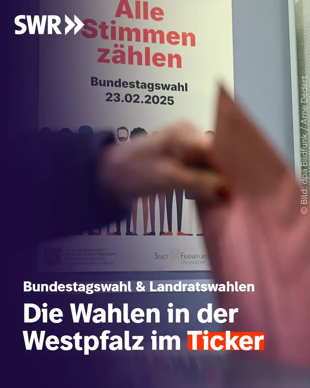 Image from SWR Kaiserslautern: Am Sonntag ist Wahltag in der Westpfalz. 🗳️ Neben der Bundestagswahl ...