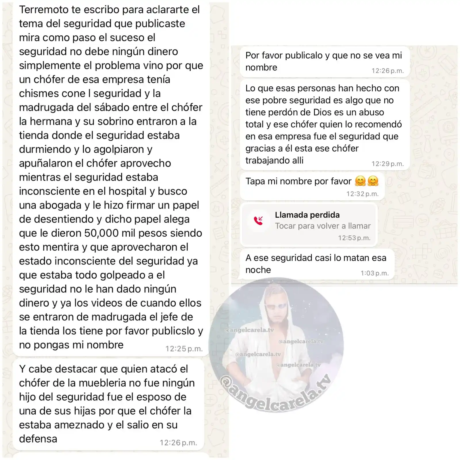 Image from Team Terremoto: Mas detalles de lo sucedido con el seguridad de una Muebleria ubicada ...