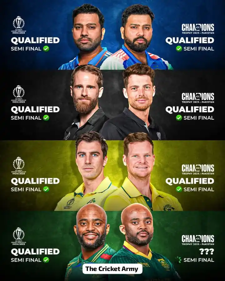 Image from THE CRICKET ARMY: *Déjà vu loading? 👀🏆* *Will South Africa make it to the semi-fina...