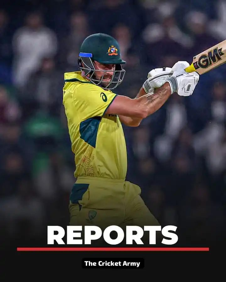 Image from THE CRICKET ARMY: 🚨 REPORTS 🚨   *Matt Short is likely to miss the Champions Trophy sem...