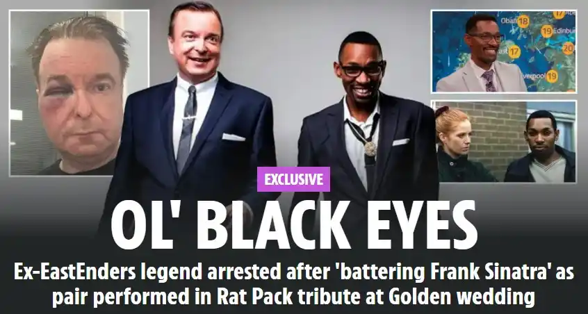 Image from The Sun: Ex-EastEnders legend arrested after ‘battering Frank Sinatra’ as pair ...