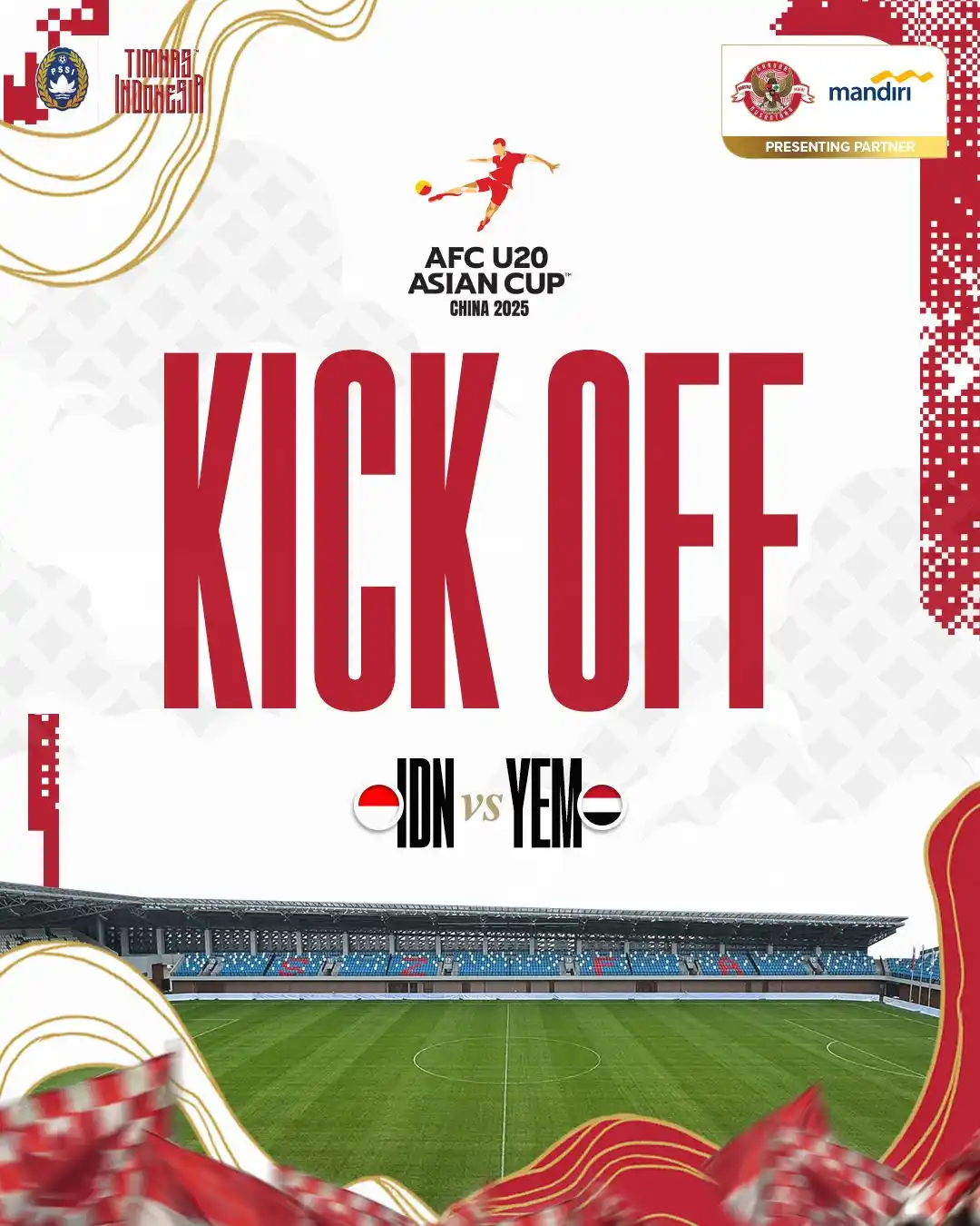 Image from Timnas Garuda🦅🇮🇩: Pertandingan dimulai! 🇮🇩💪 ‣ <a class="text-blue-500 hover:underlin...