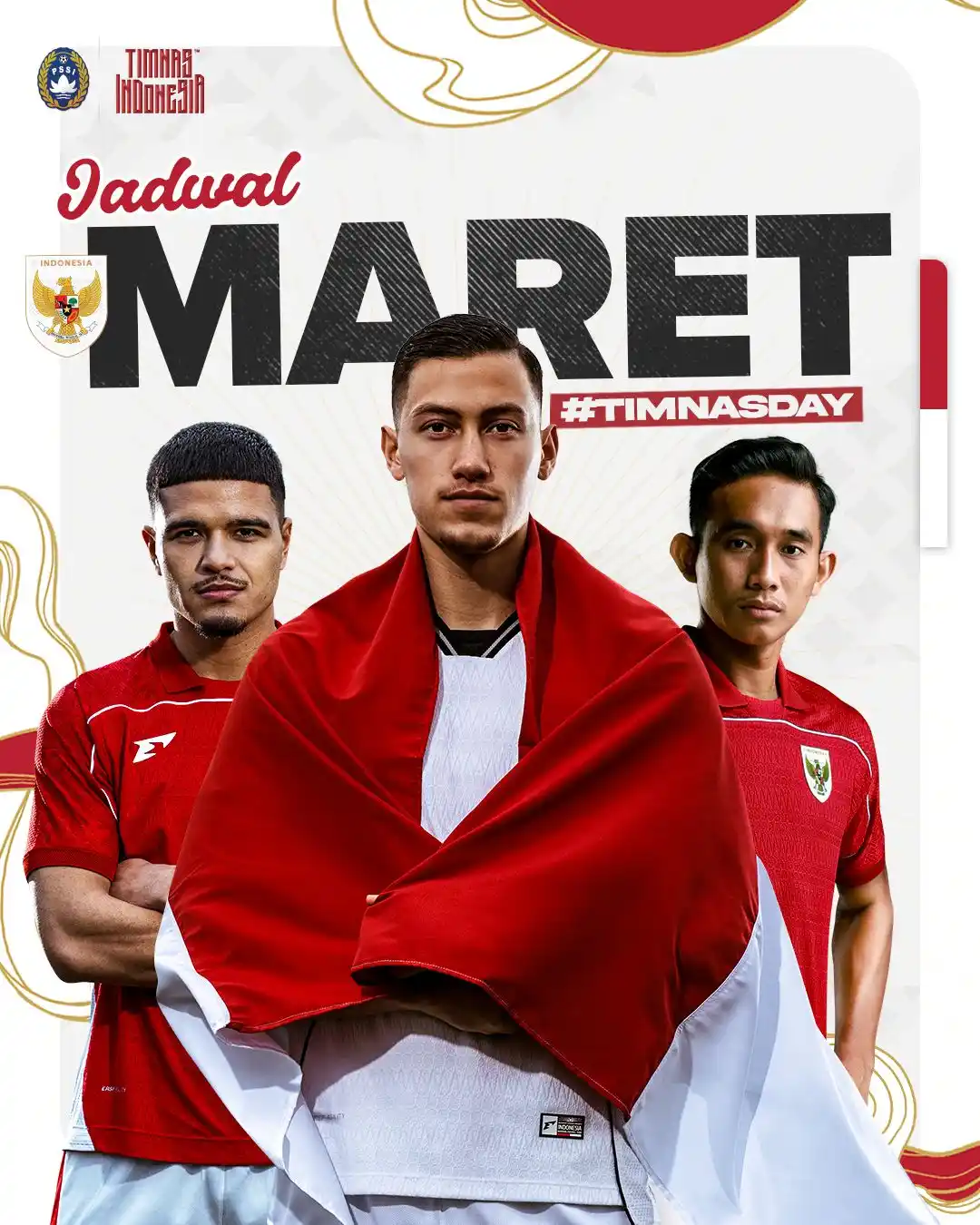 Image from Timnas Garuda🦅🇮🇩: 🗓️ 📌 𝐌𝐚𝐫𝐞𝐭. Dua laga krusial <a class="text-blue-500 hover:und...