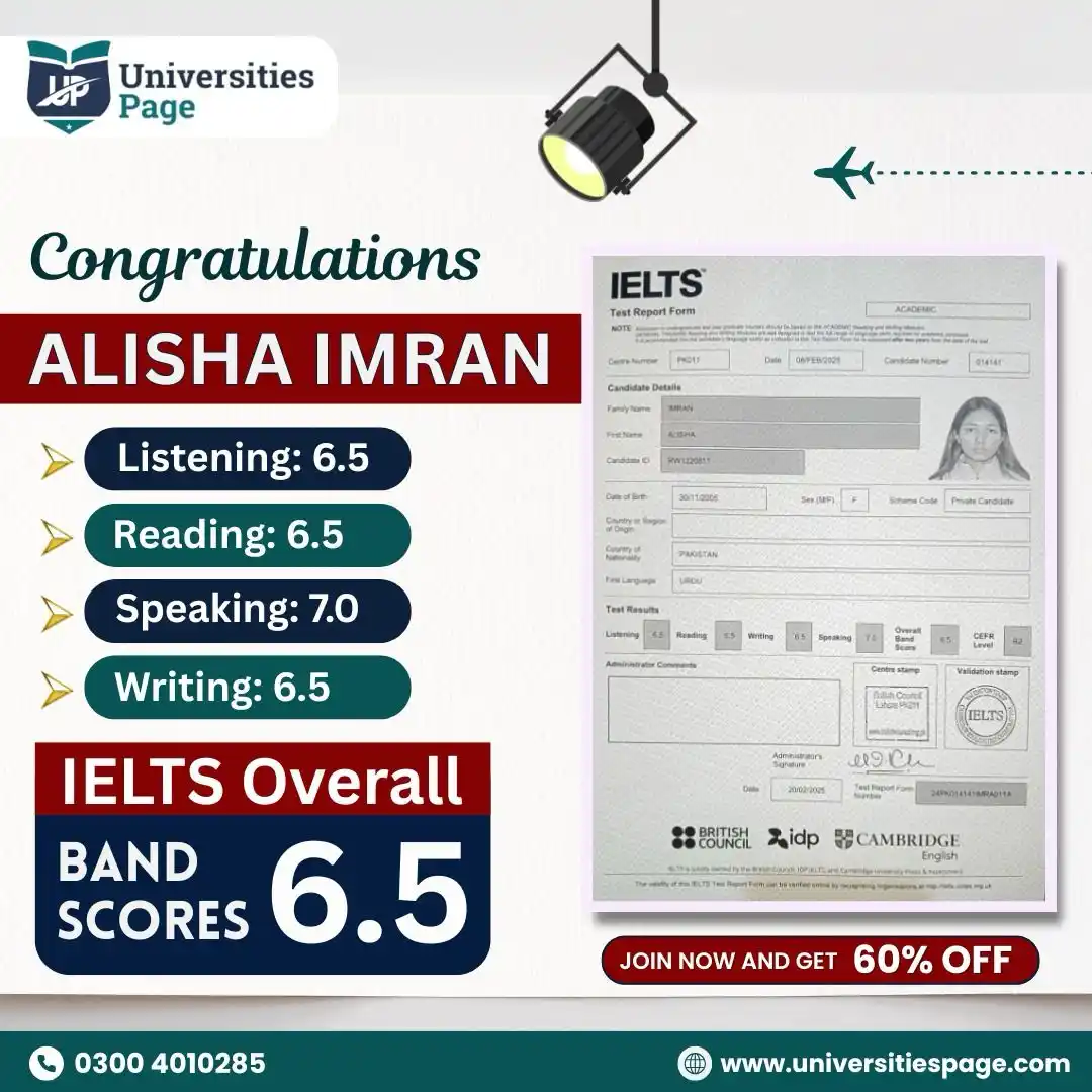 Image from Universities Page-Pakistan : ๐๐จ๐ง๐ ๐ซ๐๐ญ๐ฎ๐ฅ๐๐ญ๐ข๐จ๐ง๐ฌ to our Student "๐๐ฅ๐ข๐ฌ๐ก๐ ๐๐ฆ๐ซ๐๐ง...