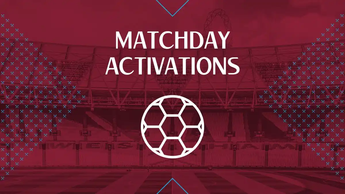 Image from West Ham United Fan Information: ⚒️| There's lots going on at today's game! Click the link below for mo...