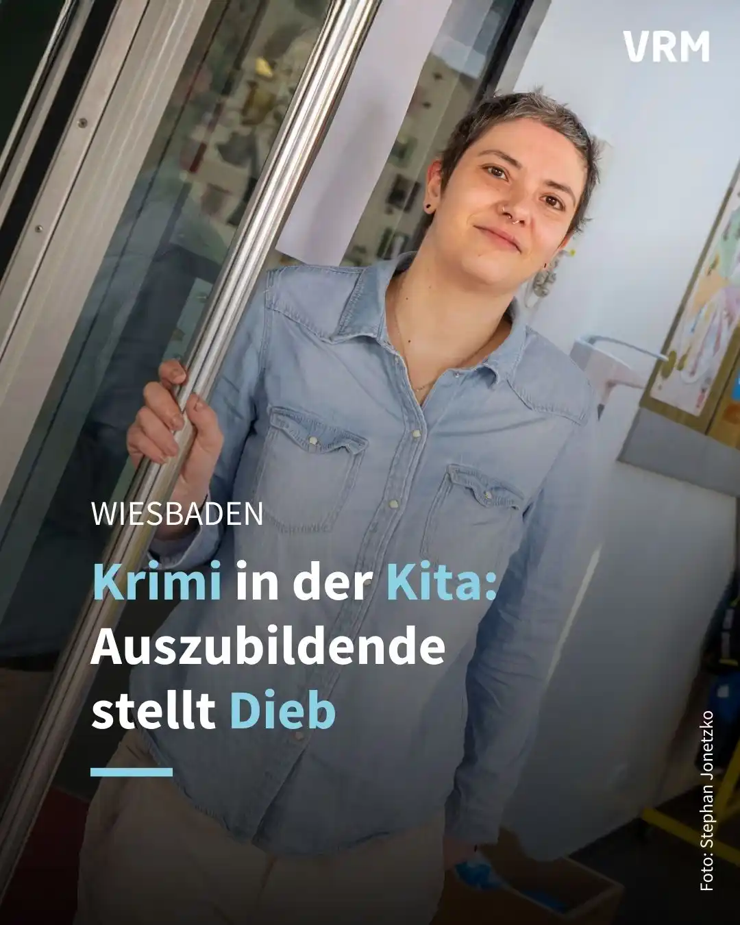 Image from Wiesbadener Kurier: Eine Auszubildende der katholischen Kita St. Bonifatius in Wiesbaden h...