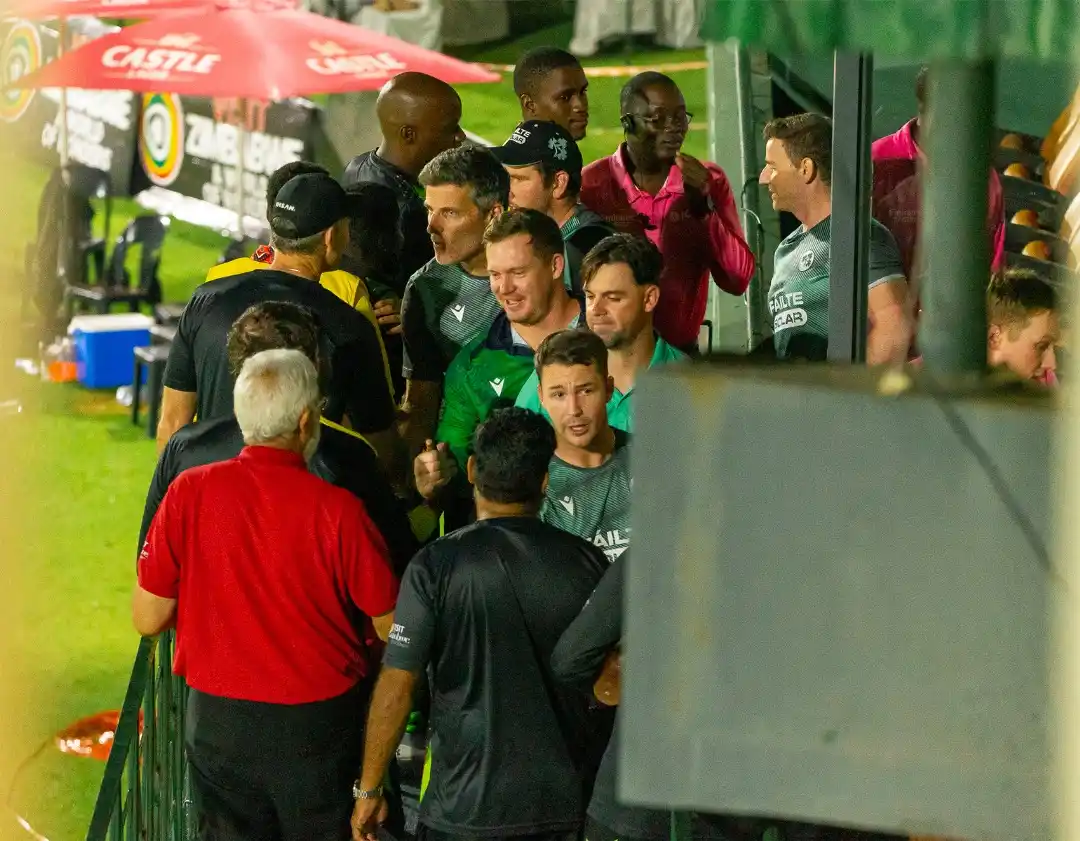Image from Yvonne Tendai Mangunda: Rain has forced the abandonment of the third and final match between Z...