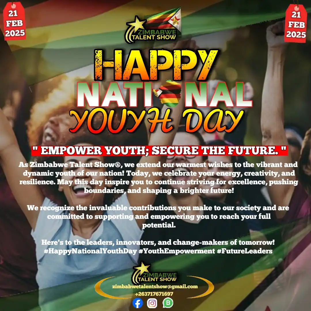 Image from ZIMBABWE TALENT SHOW: Happy National Youth Day! As Zimbabwe Talent Show® we extend our warm...