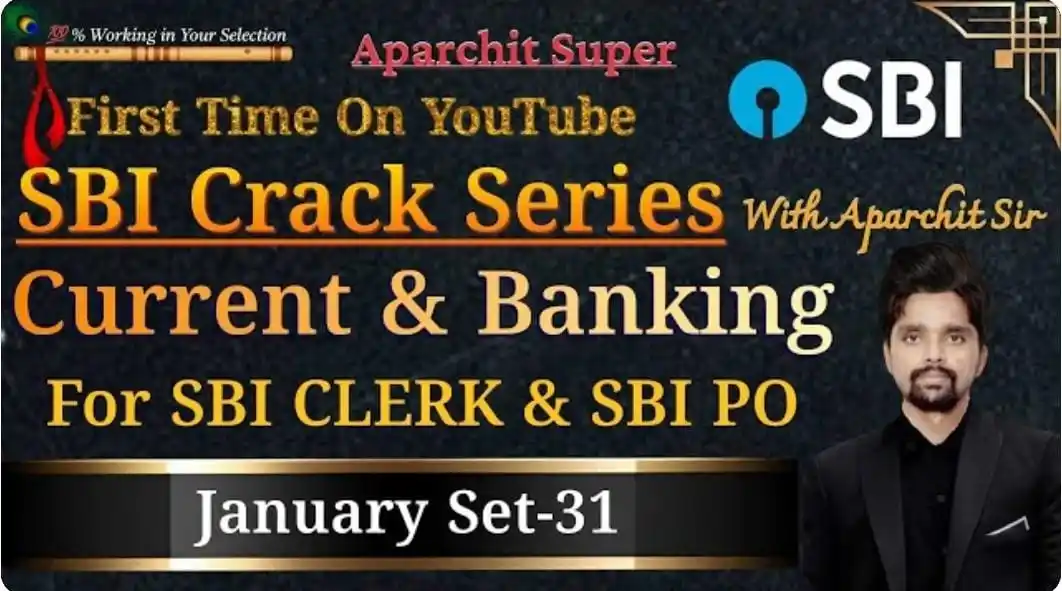 Image from Aparchit Exam Warriors Offical Channel: 🏛 Countdown Begins For SBI Clerk :- ⚫️ SBI CRACK SERIES WITH APARCHI...
