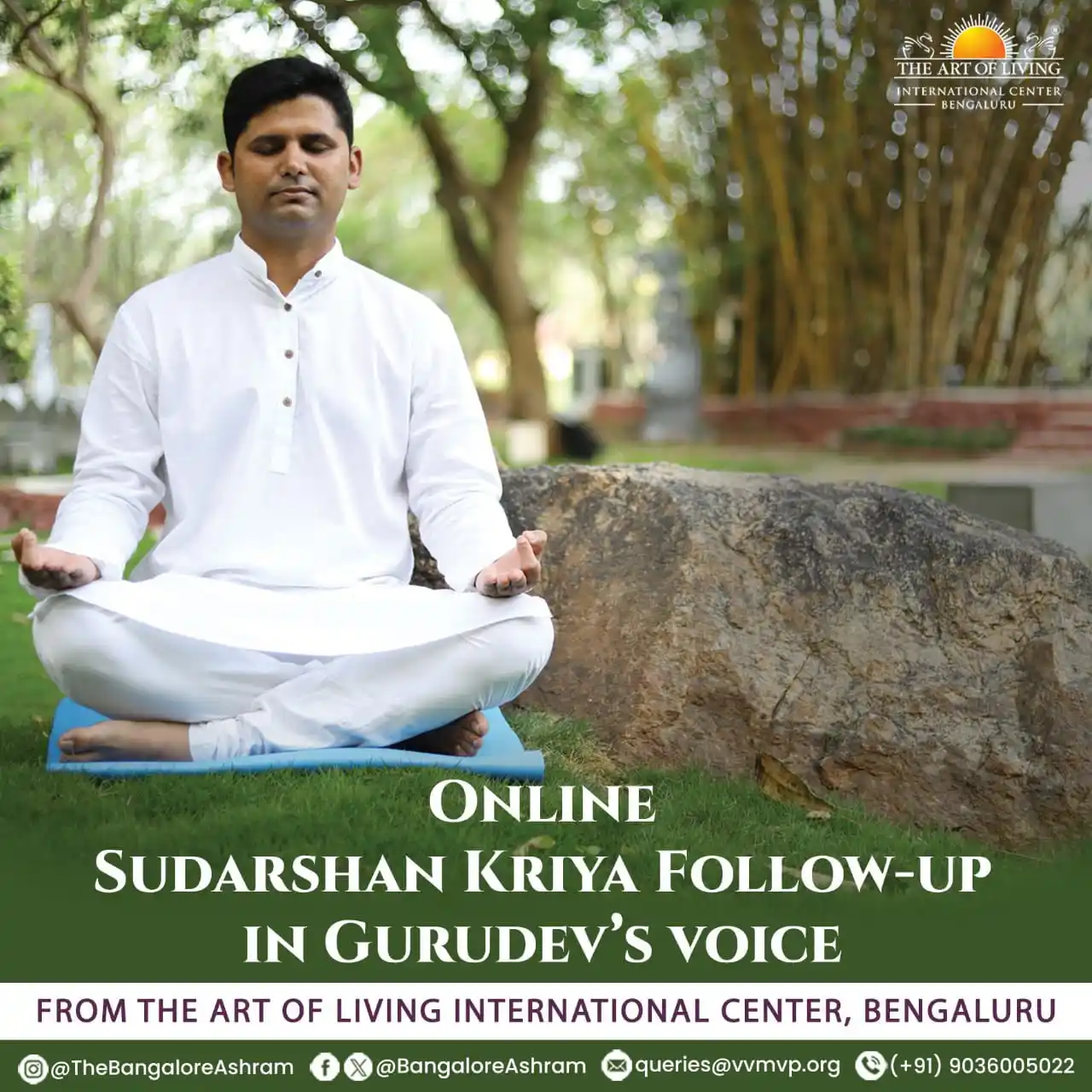 Image from Art of Living International Center: 🌼 *Art of Living International Center, Bengaluru* invites you for the...