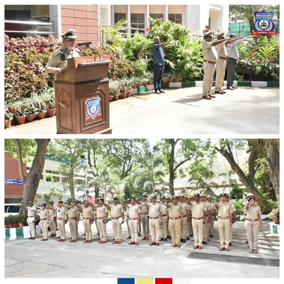 Image from Bengaluru City Police: Today, on <a class="text-blue-500 hover:underline cursor-pointer" href...