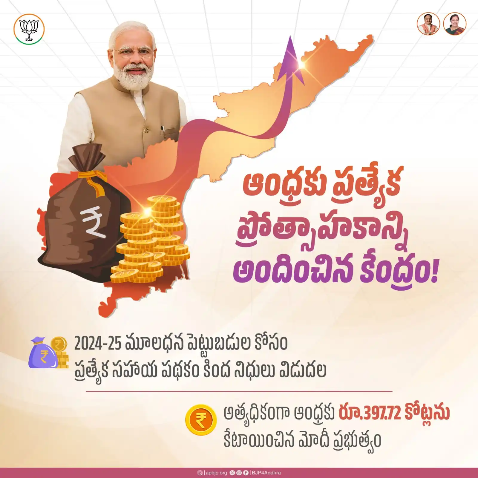 Image from BJP Andhra Pradesh: ఆంధ్రప్రదేశ్ సమగ్ర అభివృద్ధి కోసం ప్రధాని @narendramodi నాయకత్వంలోని ...