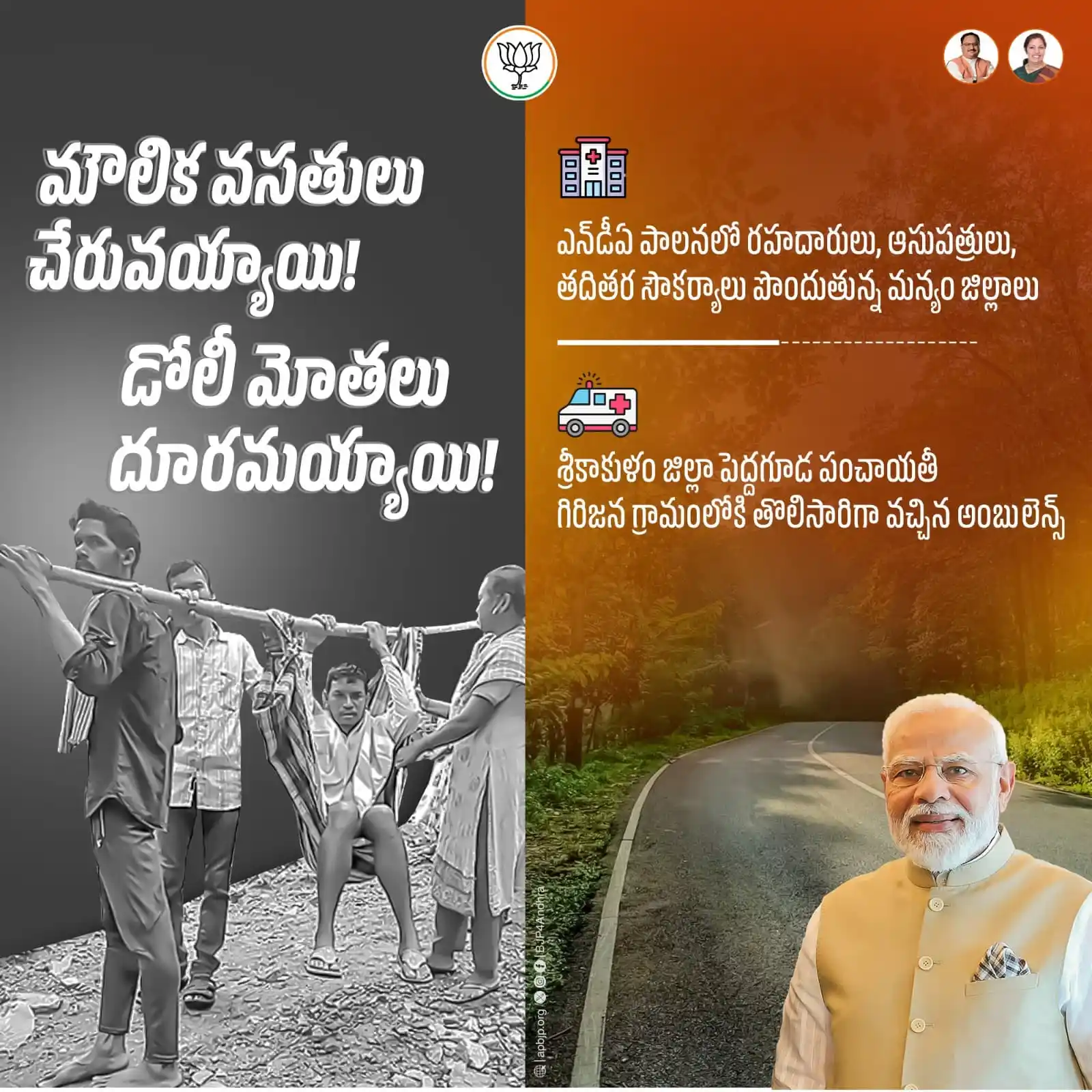 Image from BJP Andhra Pradesh: ఎన్‌డీఏ ప్రభుత్వం గిరిజన గ్రామాల్లో మౌలిక వసతులను కల్పించి ఆదివాసీల కష...
