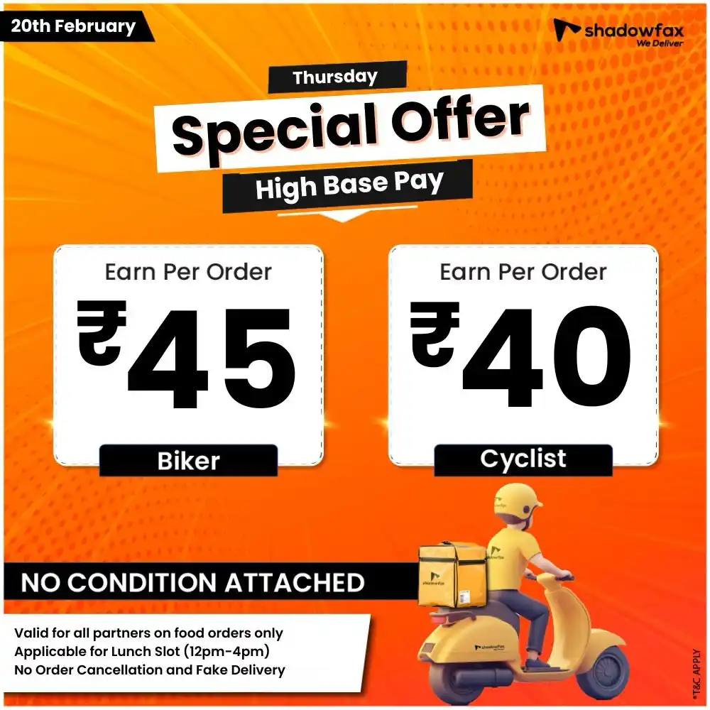 BLR: Shadowfax Offer Announcements post