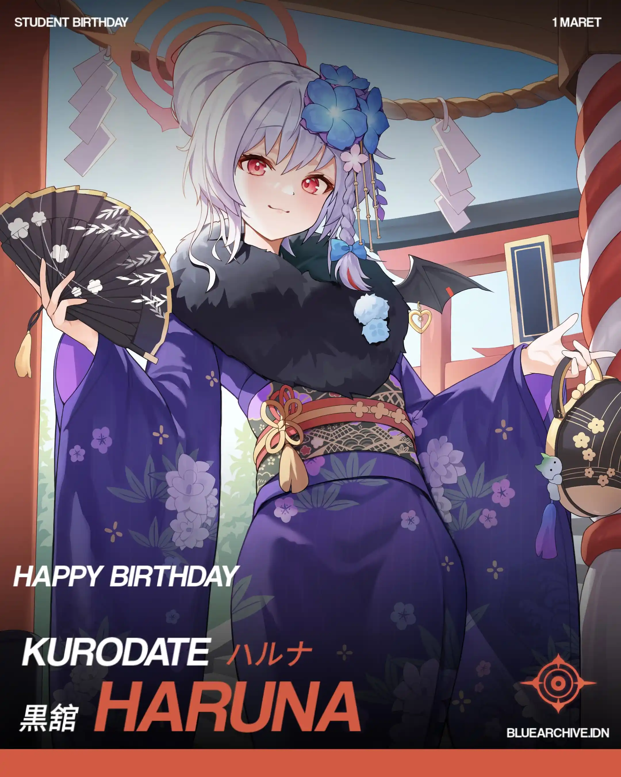 Image from Blue Archive Indonesia: *《Student Birthday》* Selamat ulang tahun, Haruna ❤️🥳🎉 1 Maret _"O...