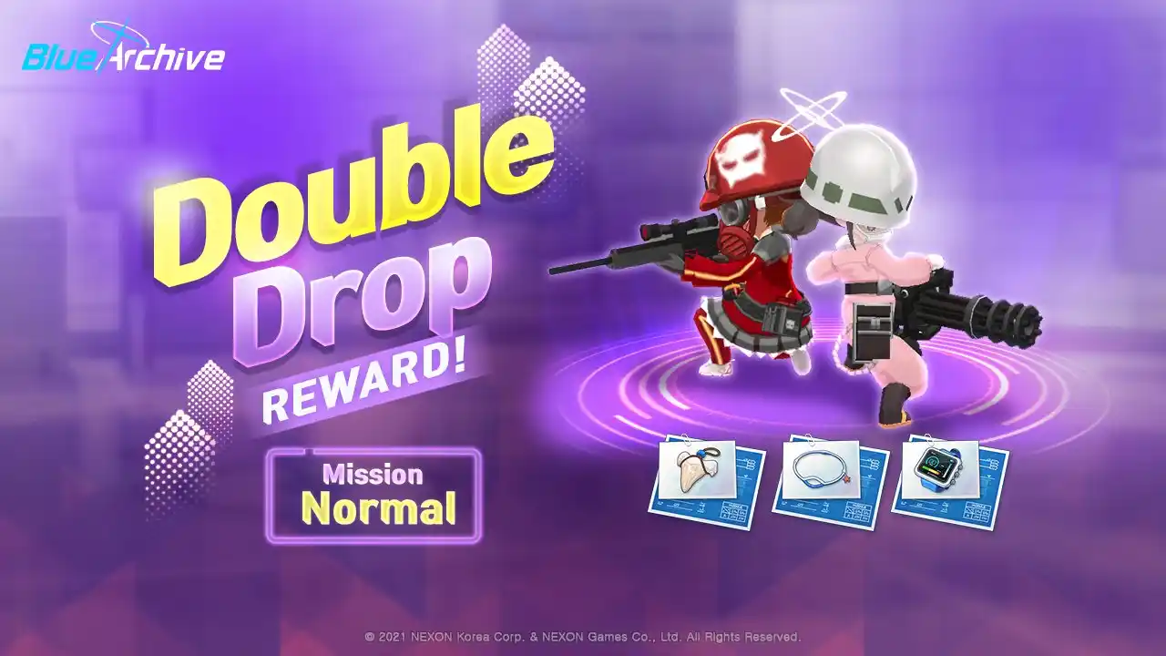 Image from Blue Archive Indonesia: *[Double drop Campaign preview]*  Jumlah hadiah yang didapatkan di sta...