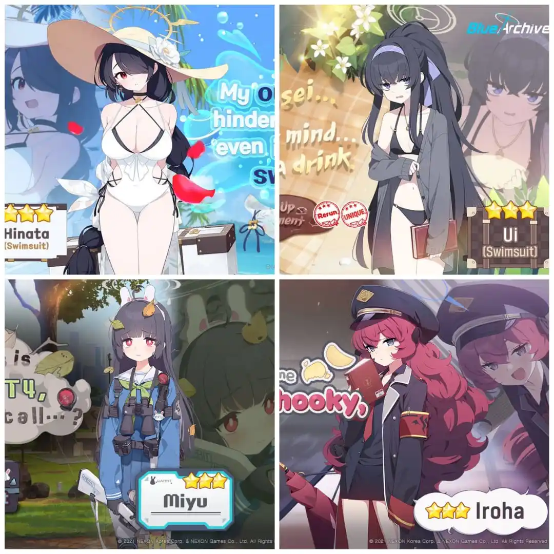 Image from Blue Archive Indonesia: *[UNIQUE & NORMAL RERUN PICK-UP RECRUITMENT PREVIEW]*  Akan dimulai pa...