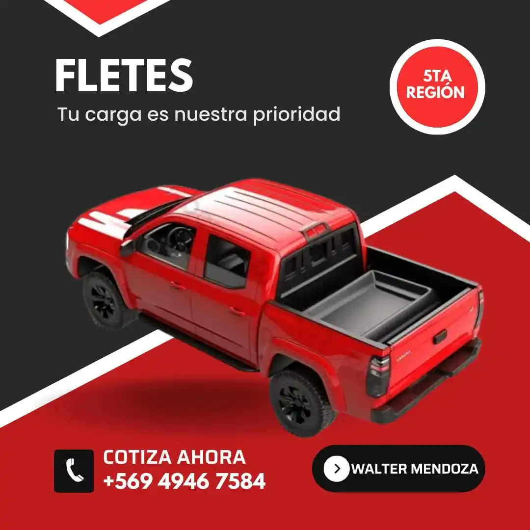 Image from CALADA CREATIVA EMPLEOS Y PYMES 5TA REGIÓN: *FLETE FLETE FLETE* 🛻 💨 Ofrecemos servicios de flete adaptados a ...