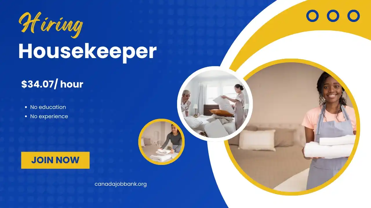 Image from Canada Job Bank: Hiring: Housekeeper Apply now: https://canadajobbank.org/housekeeper-1...