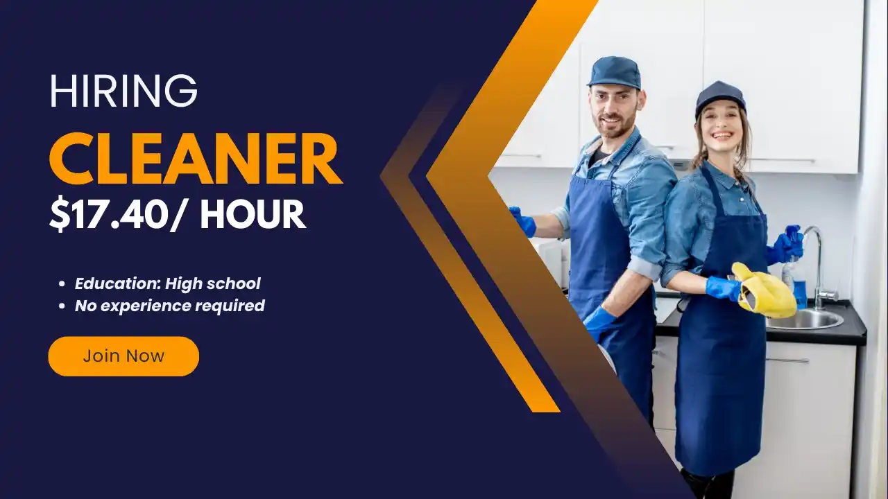 Image from Canada Job Bank: Hiring: Cleaner https://canadajobbank.org/cleaner-908/...