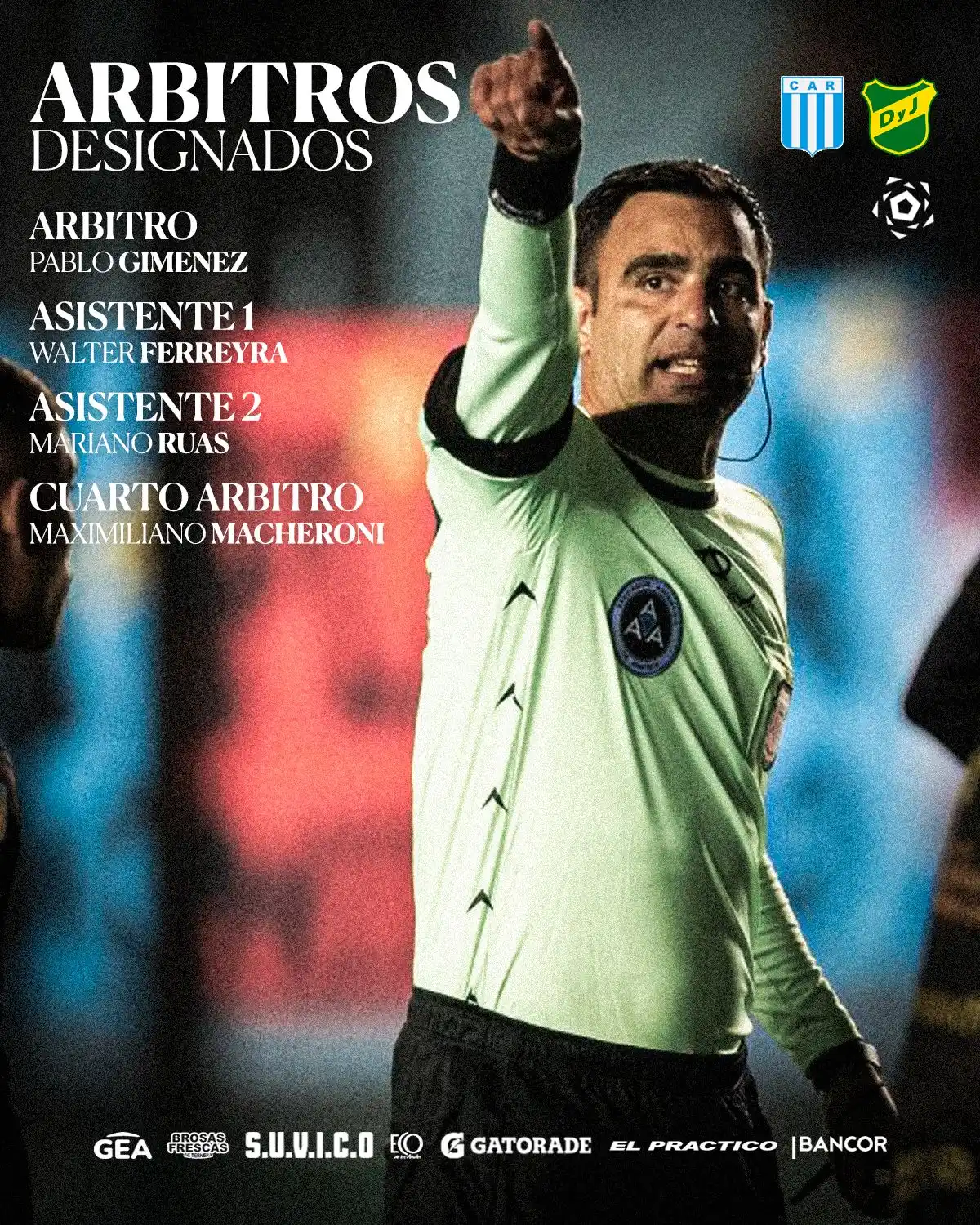 Image from Club Atlético Racing: Árbitros designados | Copa Argentina 🏆 ⚽️ RACING vs Defensa y justi...