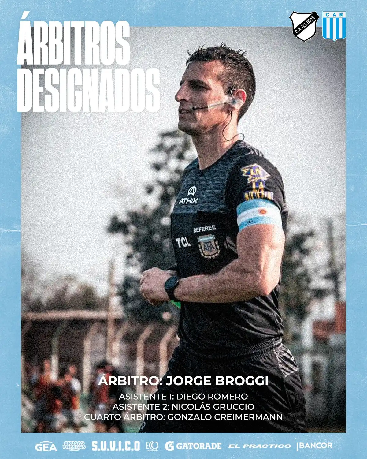 Image from Club Atlético Racing: Árbitros designados | Fecha 4 ⚽️ All Boys vs RACING 🙎🏻♂️ Árbitr...
