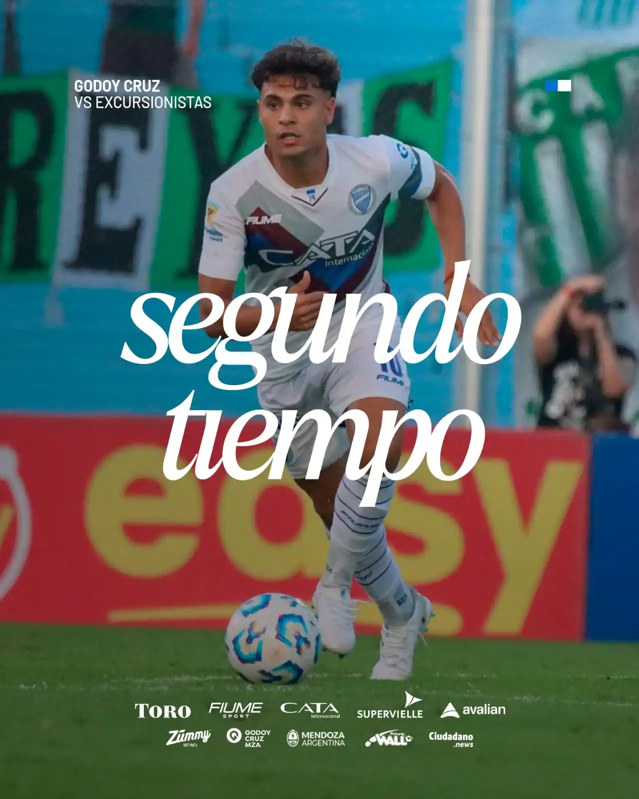 Image from Club Godoy Cruz Oficial: ⏯️ ¡Se juega el complemento! Godoy Cruz 0 🆚 0 Excursionistas <a cla...