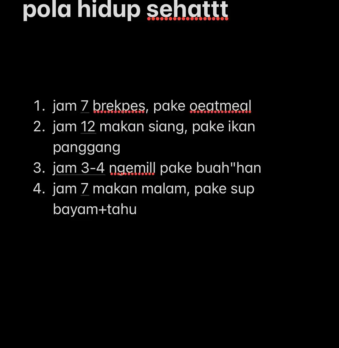 Image from deeemm: ini diaa agaar tidaak jerawaat katanya, taapi harus olahraga jugaa...