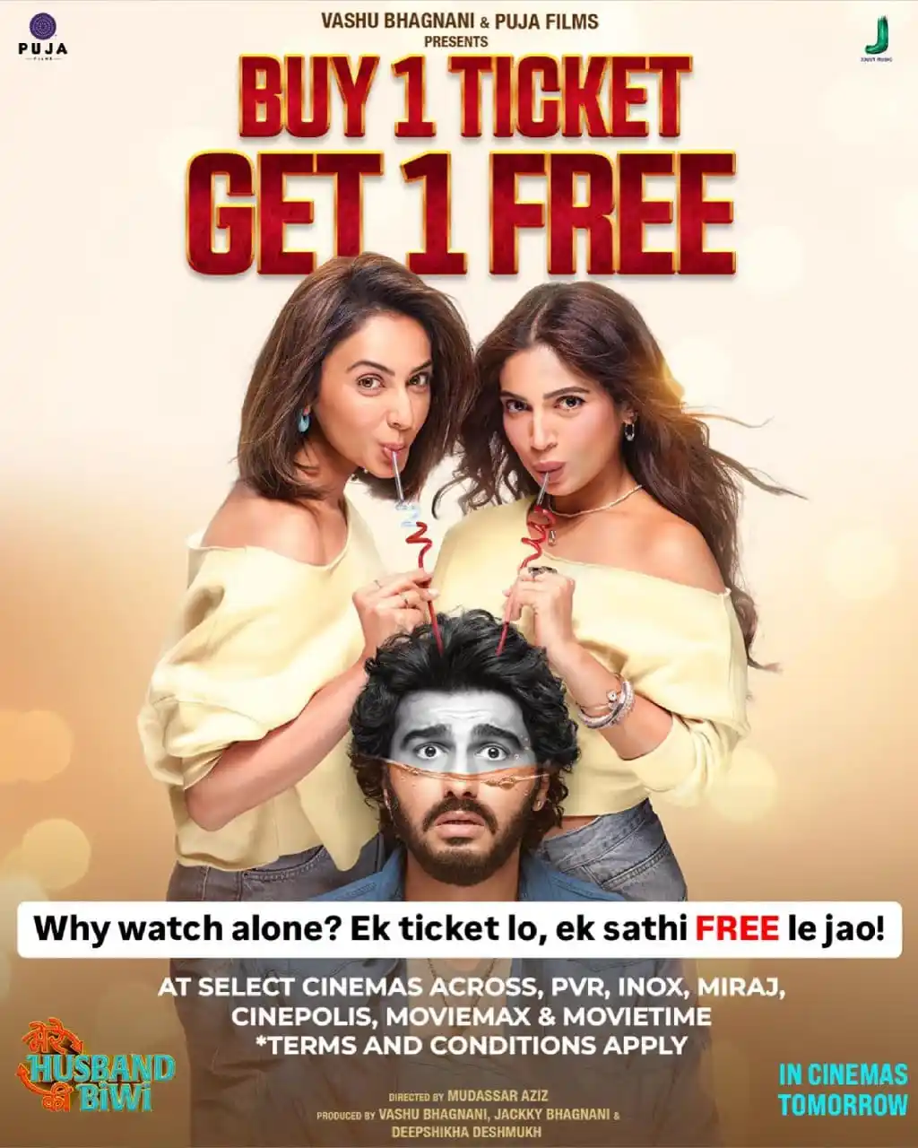 Image from DU India: Why watch alone? Ek ticket lo, ek sathi FREE le jao! Offer sirf <a cla...