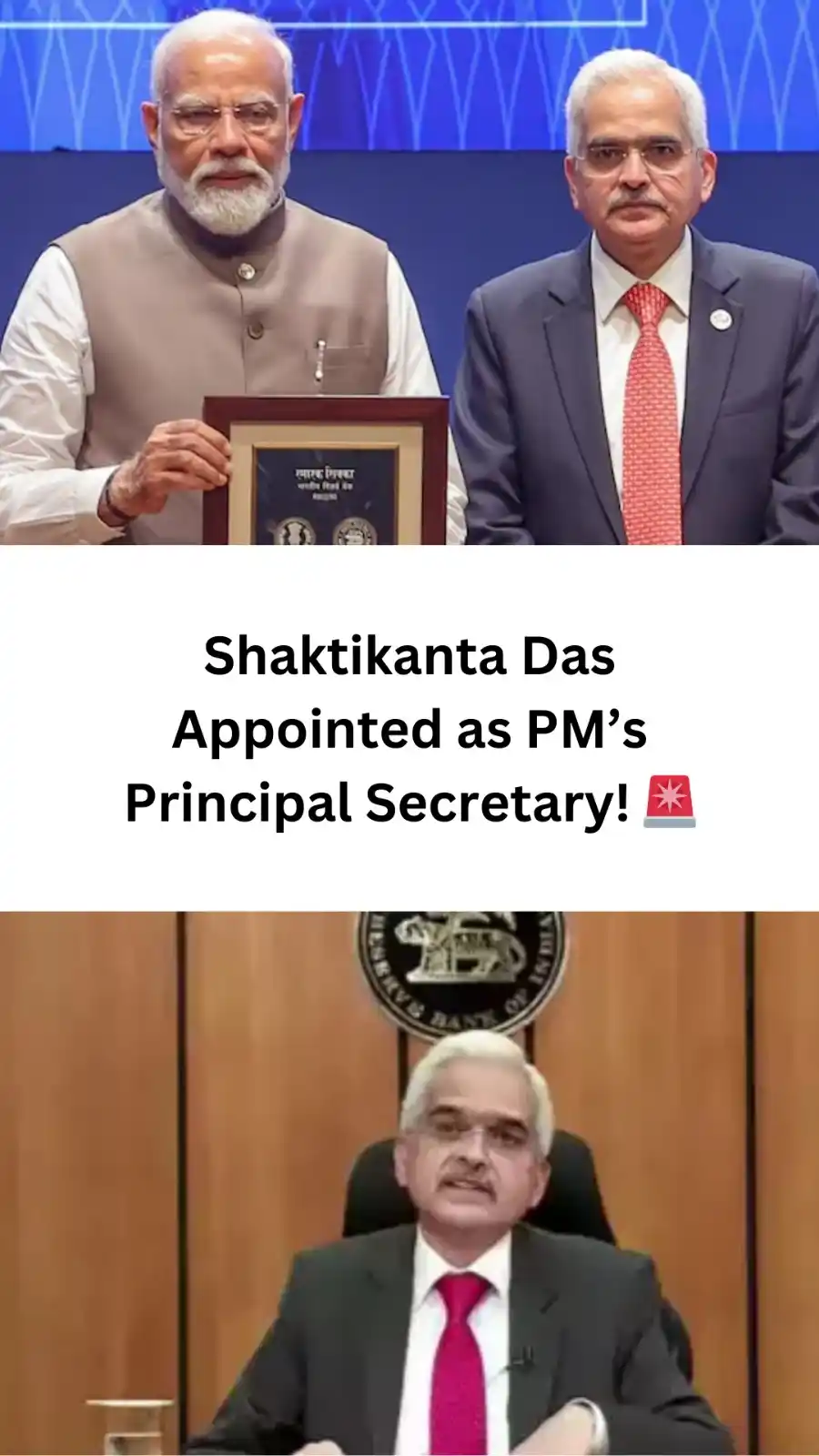 Image from 📚 Free Courses 📚: Shaktikanta Das Appointed as PM’s Principal Secretary! 🚨 Will his ec...