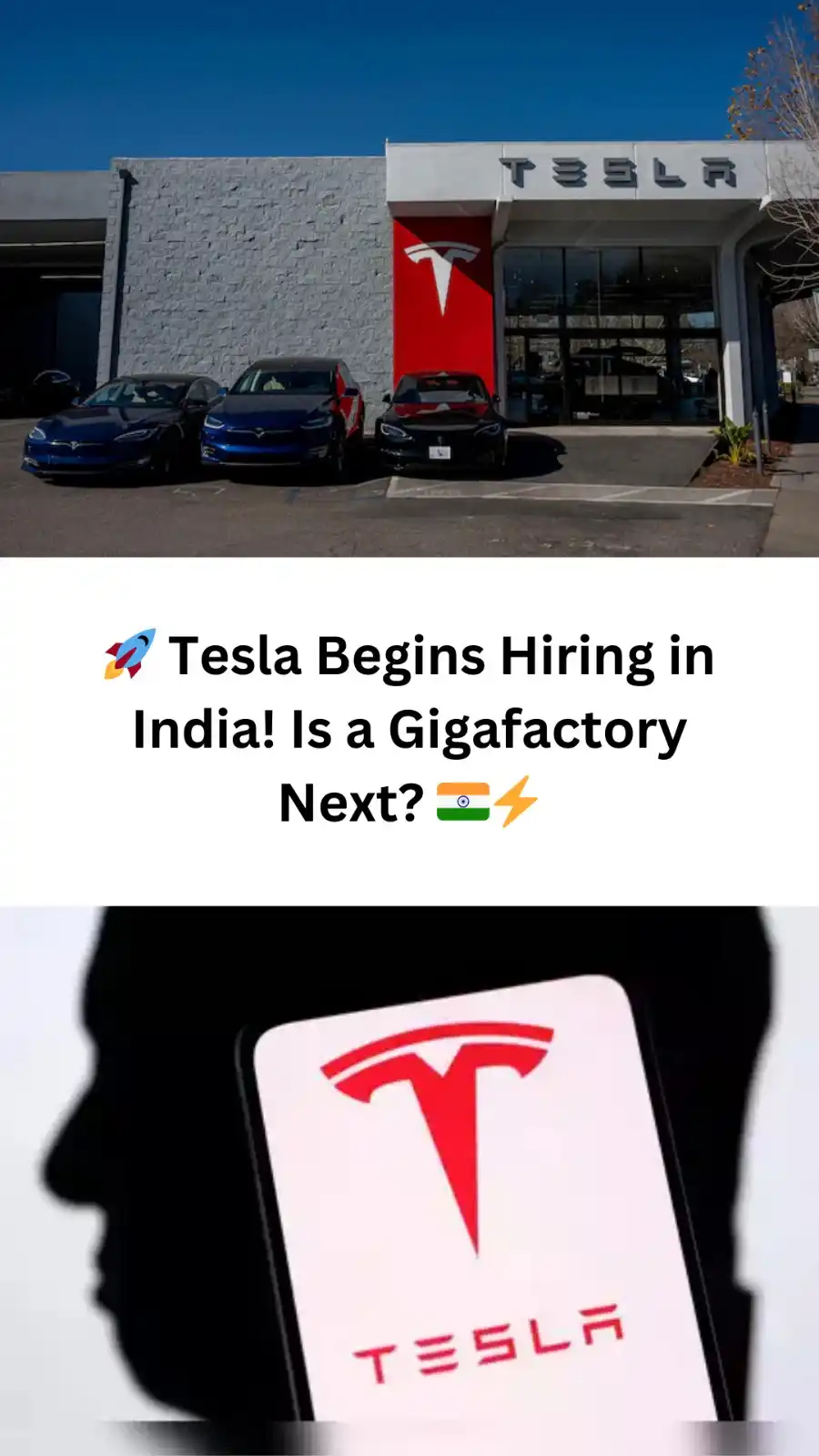 Image from 📚 Free Courses 📚: 🚀Tesla Begins Hiring in India! Is a Gigafactory Next?🇮🇳⚡ So, is Te...