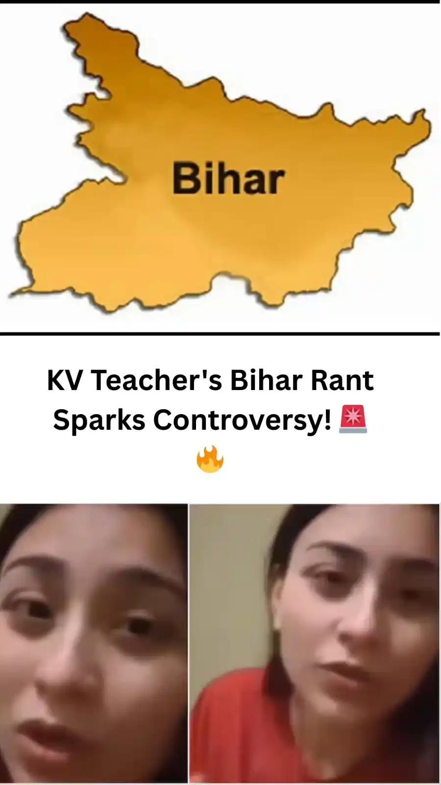 Image from 📚 Free Courses 📚: KV Teacher's Bihar Rant Sparks Controversy! 🚨🔥 🤔 Was she just vent...