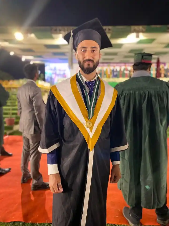 Image from GBC Students Support Network: Congratulations to Ijaz Ali Khan, son of Ghyrat Ali Khan, from Booni K...
