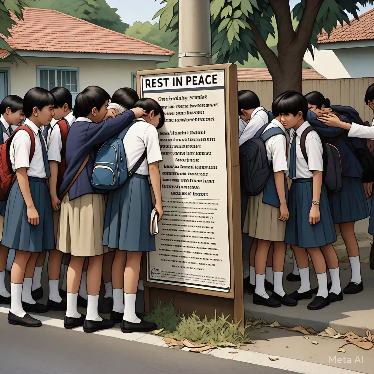 Image from GBC Students Support Network: Today, in the morning, while going to school, students met a tragic tr...