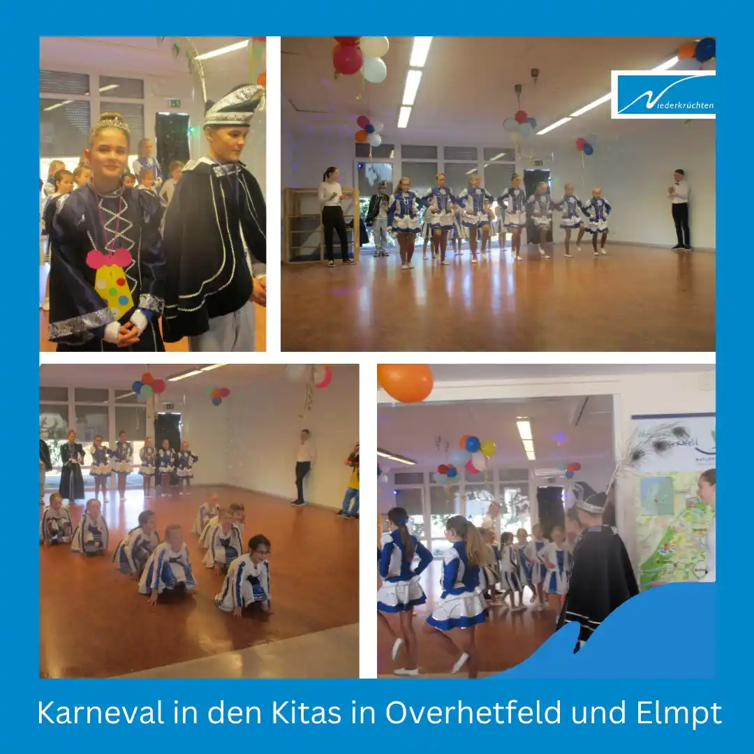 Image from Gemeinde Niederkrüchten: *🥳 Auch in den Kitas in Elmpt und Overhetfeld wird Karneval gefeiert....