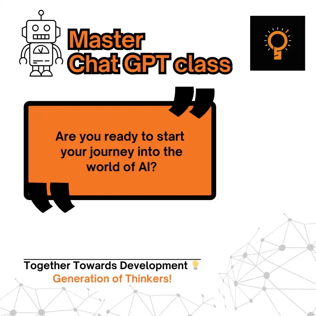 Image from Generation Of Thinkers: 🚀 کورس رایگان: Master ChatGPT 🤖✨  آیا می‌خواهید مهارت خود را در استف...