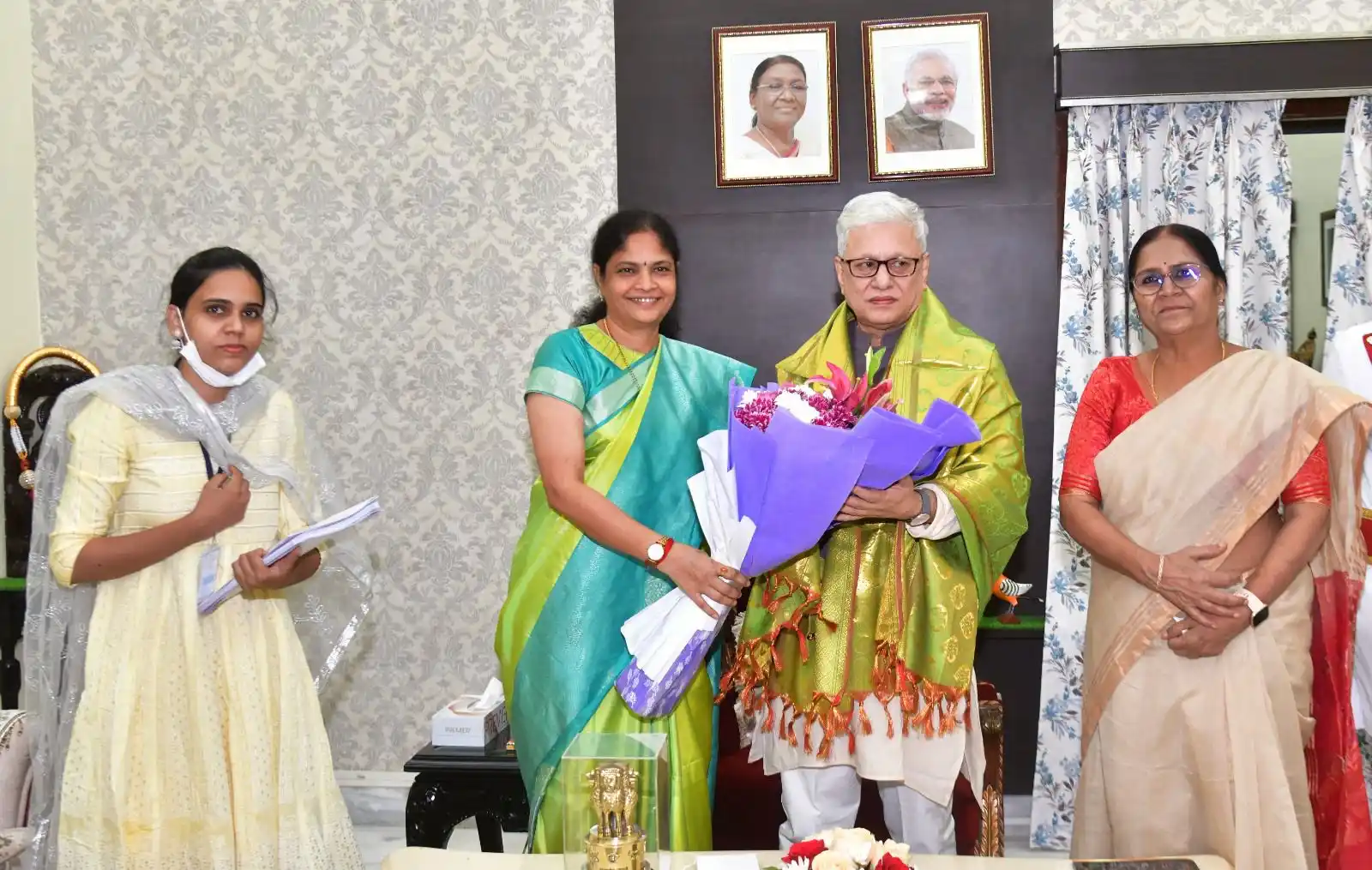 Image from Governor of Telangana: Smt. Nerella Sharada, Chairperson, Telangana State Commission for Wome...