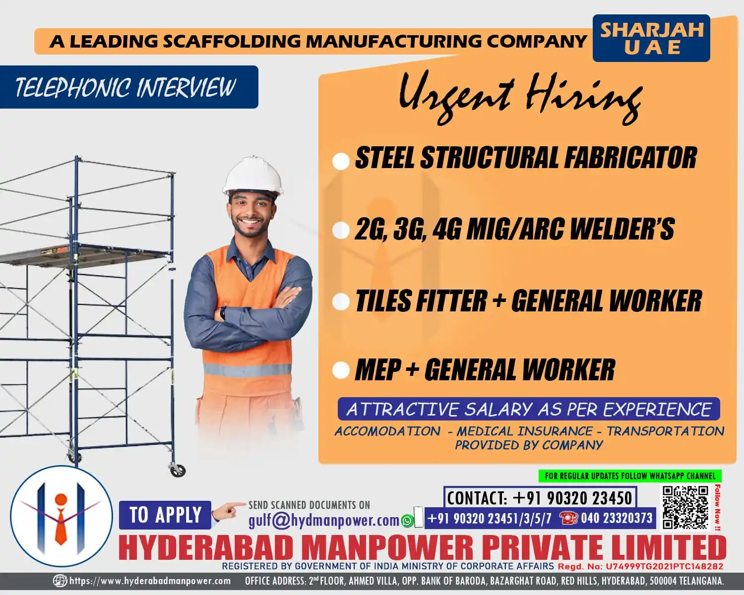 HYDERABAD MANPOWER PRIVATE LIMITED post