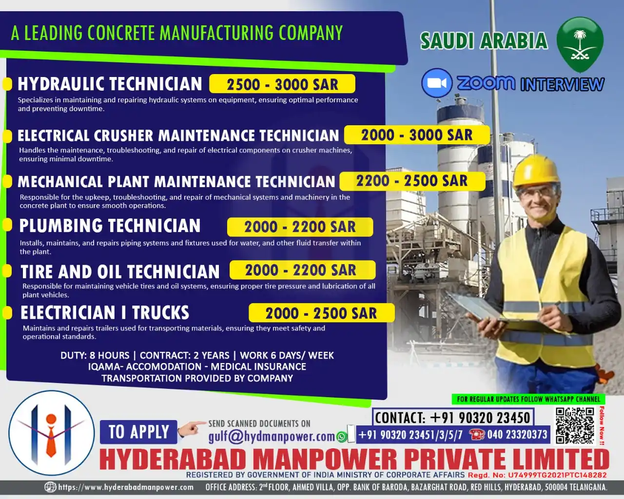 HYDERABAD MANPOWER PRIVATE LIMITED post