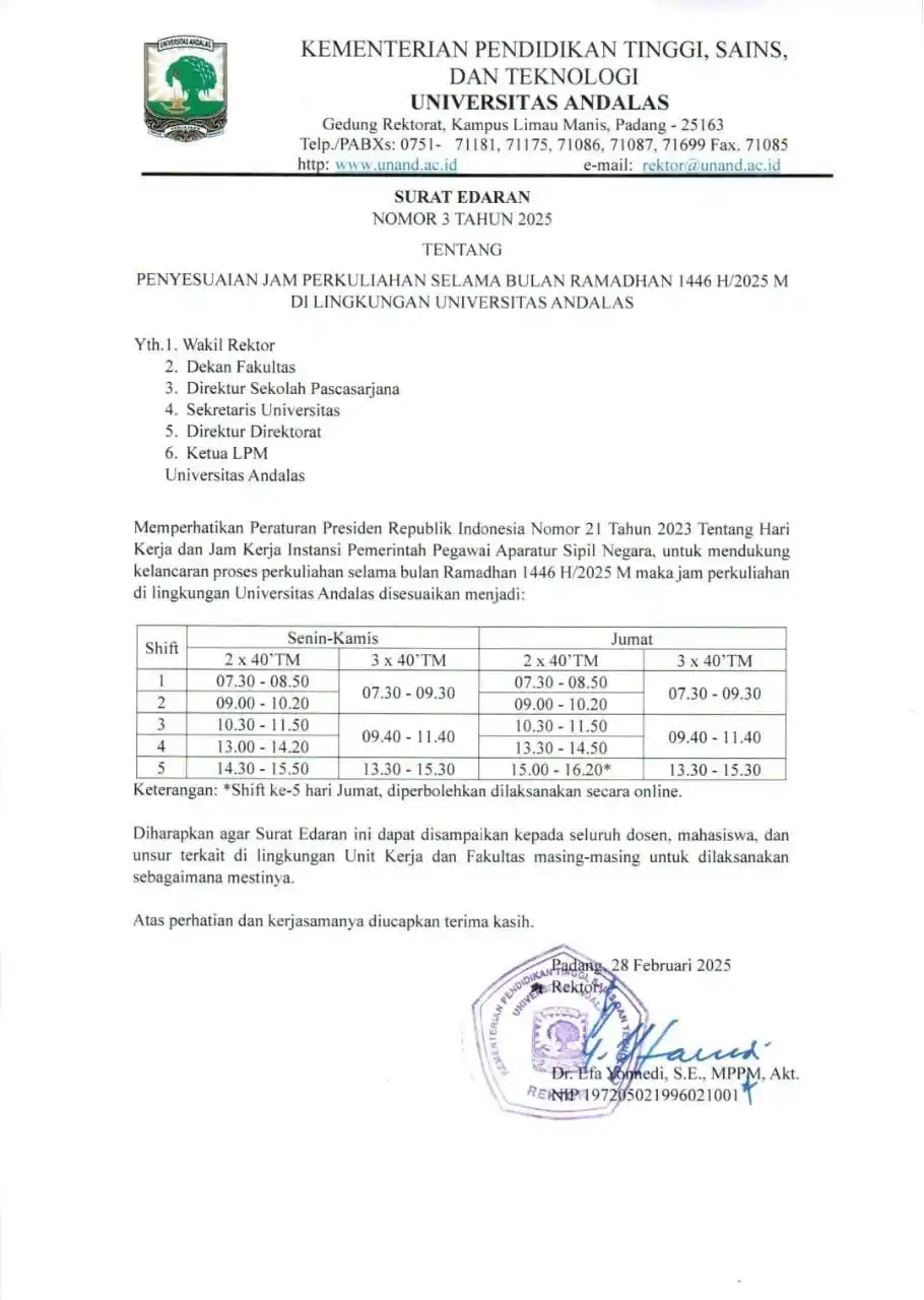 INFO AKADEMIK DAN BEASISWA UNAND by ADKESMA BEM KM UNAND post