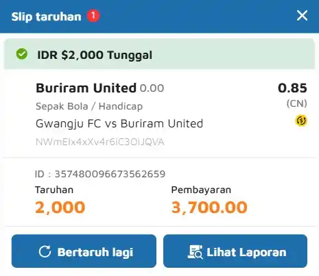INFO PARLAY - SINGLE BET JITU post