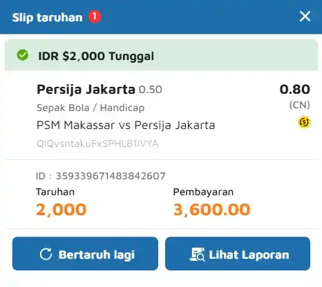 INFO PARLAY - SINGLE BET JITU post