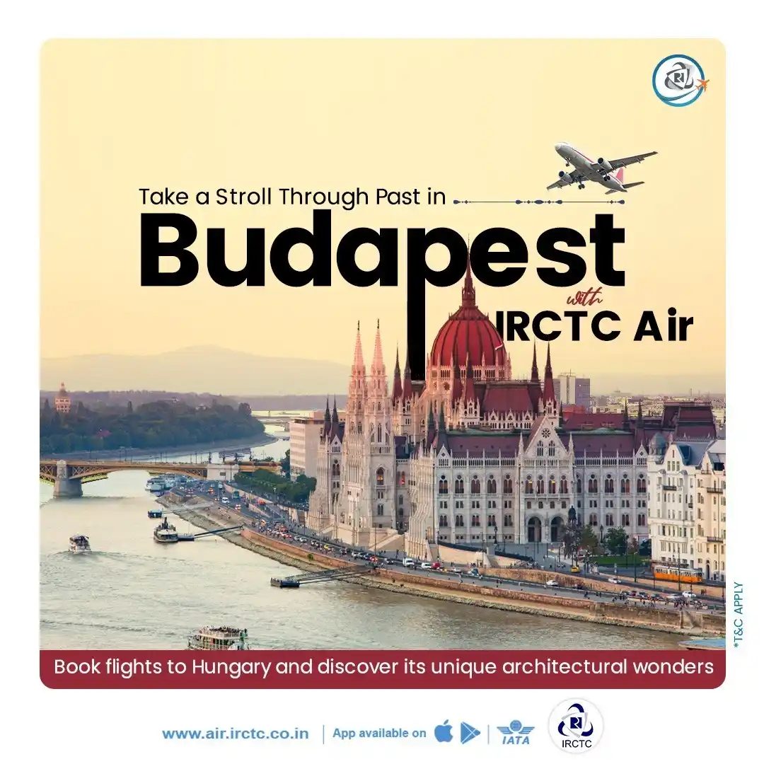 Image from IRCTC Official: Want to explore medieval architecture? Book flights to Budapest on IRC...